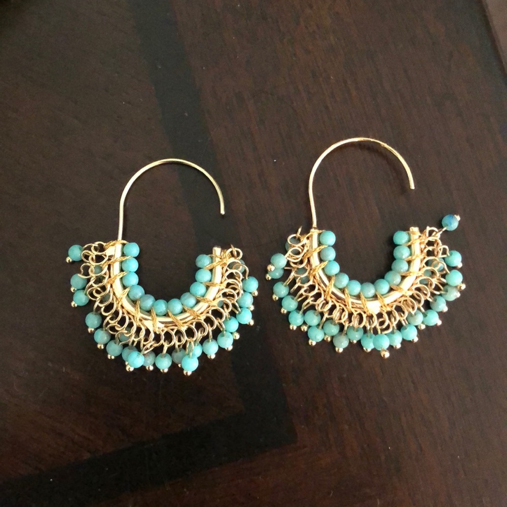 Banana Republic Turquoise beaded earrings